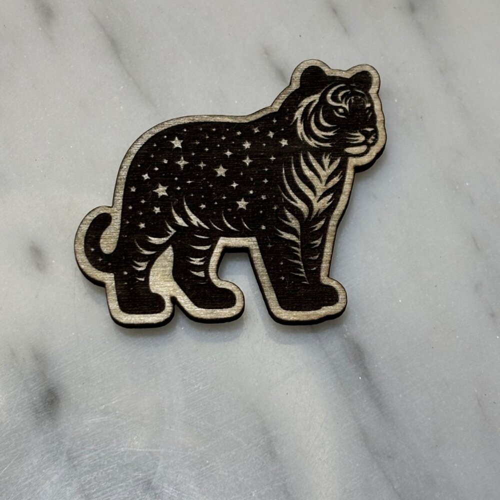 homemade animal, star theme magnet